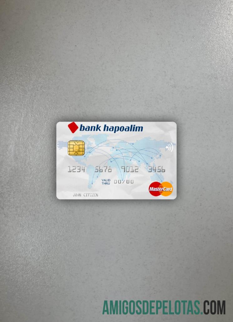 Banco de Israel Hapoalim Mastercard Photolook Front amostra